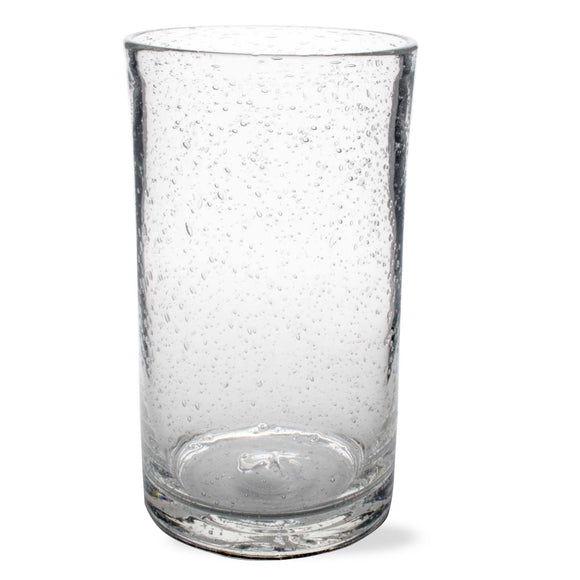 Tall bubble glass tumbler - clear
